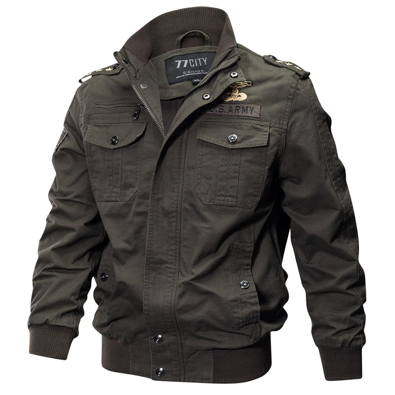 Cotton Full Sleeves Military Tactical Men's Jacket
