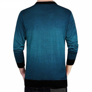 Men Style Shaded Cashmere Wool Pullover Verkadi.com