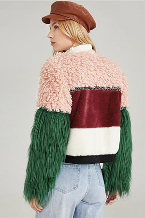 colorful faux fur women Jackets by verkadi