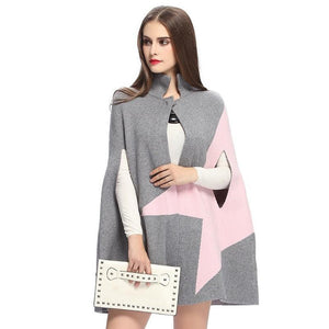 Hyper Fashion Fringe Woolen Coat Cloak Cardigan