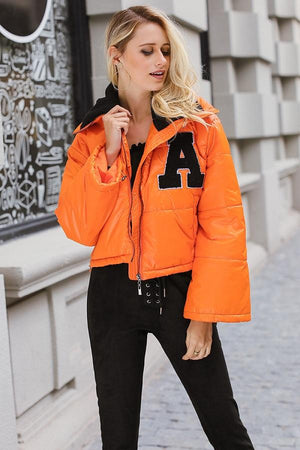 Hip Casual Oversize Cropped Quilted Women Jacket