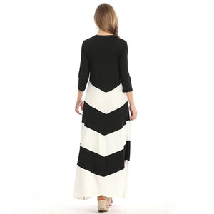 New Sexy Bohemia Stripes Long European Style Dress Verkadi.com