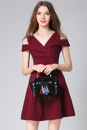 Sleeveless A-Line Formal Mini Dress