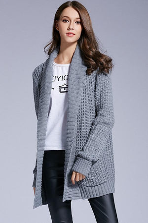 Euro Style One Size Loose Knitted Sweaters Cardigans