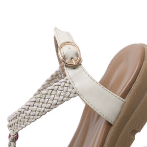 Woven Bohemia String Beaded Gladiator Women Sandals