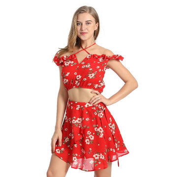 Sexy Chiffon Ruffles Casual Summer Short Dress Verkadi.com