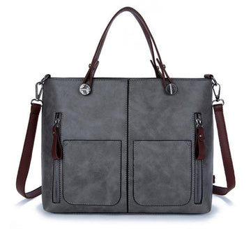 Vintage Designer Leather Women Shoulder Handbag