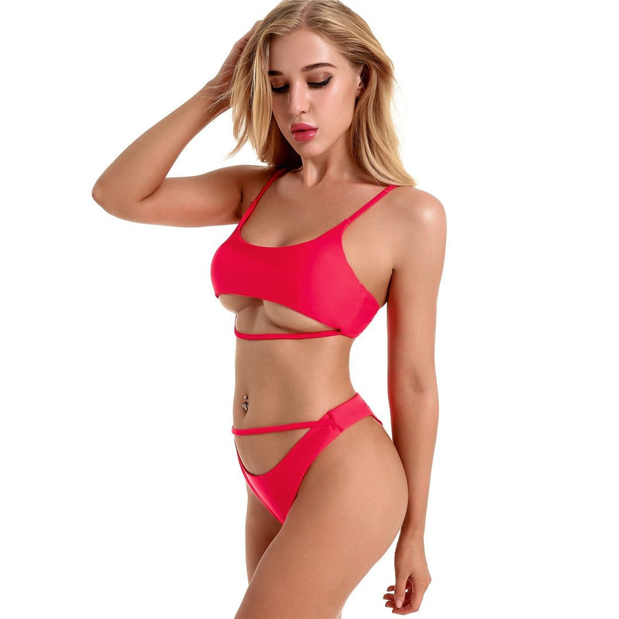 Sexy Euro Style High Cut Sport Swimwear Bikini Set