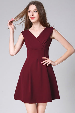 Sleeveless A-Line Formal Mini Dress