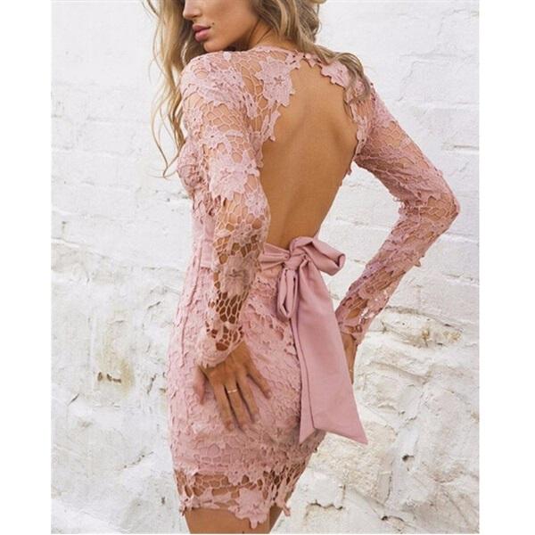 Chic Straps Lace Beading Party Dresses Chic Sexy Deep V-Neck Long Prom Gown