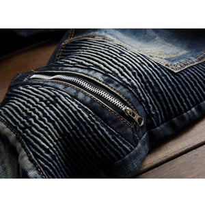 Smart Hip Hop Slim Fit Distressed Stretch Ripped Men's Jeans