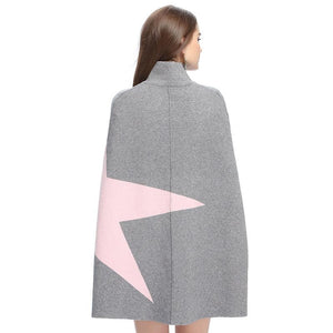 Hyper Fashion Fringe Woolen Coat Cloak Cardigan