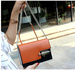 Casual Mini Clutch Purse With Mortise Lock Messenger Bag