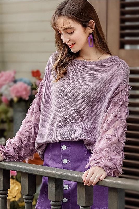 O-Neck Headgear Loose Lazy Knitted Sweater Pullover