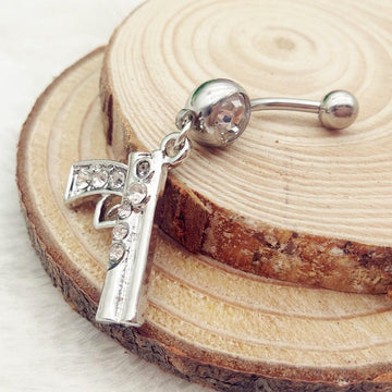 Smart Rhinestone Gun Navel Piercing Belly Button Ring Verkadi.com
