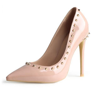 Studded High Heels Riveted Pumps Shoes