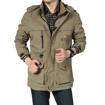 Waterproof Multi-pockets Men Military Style Bomber Jacket