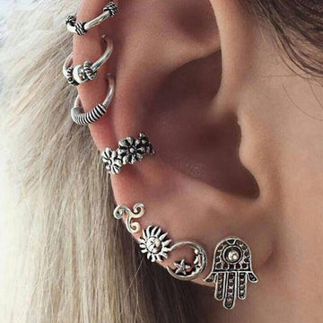 Sun Moon Star Ear Piercing Set