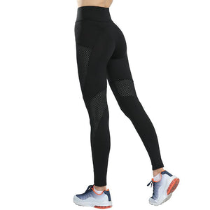 High Waist Slim Workout Mesh Leggings