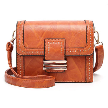 Hip Designer Riveted Cross Body Shoulder Bag