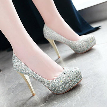 New Sexy Bling Thin High Heels Platform Pump Shoes Verkadi.com