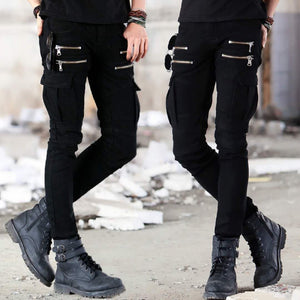 Designer Pilot Style Skinny Slim Stretch Jeans