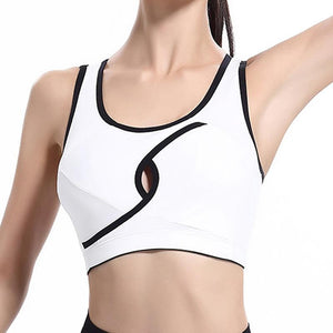 Modern Fitness Yoga White Designer Sports Bra