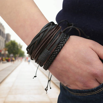 Vintage Leather Street Wear Hip bracelets