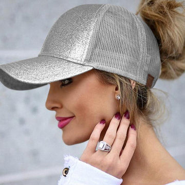 Casual Ponytail Adjustable Snap Back Baseball Hat Cap