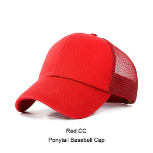 Casual Ponytail Adjustable Snap Back Baseball Hat Cap