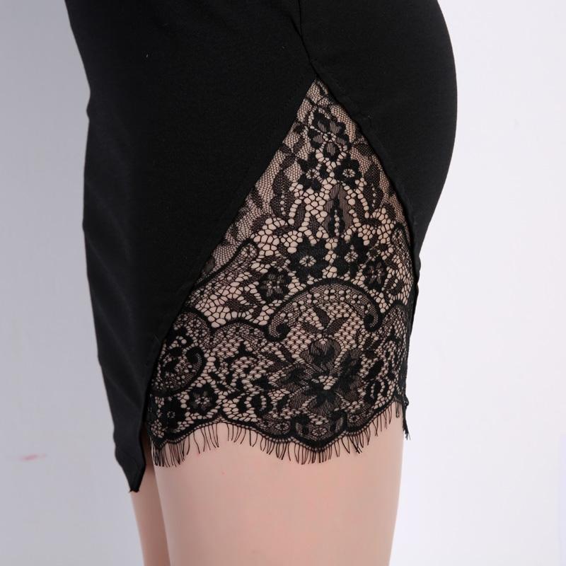 Sexy Spaghetti Strap Sheath Side Lace Party Club Dress – Verkadi