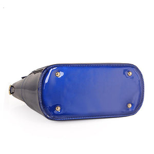 Patent Lacquered Leather Tote Shoulder Composite Bag (3 Pieces) Verkadi.com