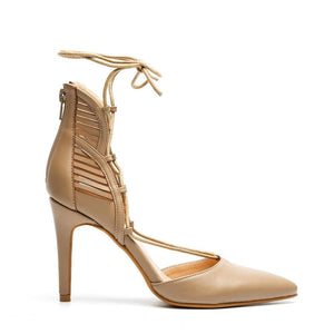 Cross-Tied Elegant High Heels Ankle Strap Shoes Verkadi.com