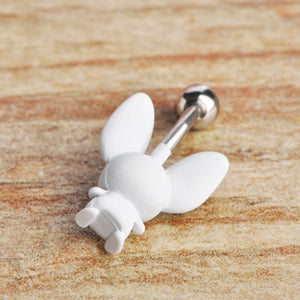 Cute Bunny Character Navel Piercing Belly Button Ring