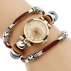 Triple Bracelet Genuine Leather Wristwatch Verkadi.com