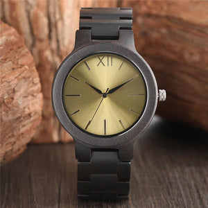Elegant Quartz Bamboo Wood Men Wristwatch Verkadi.com