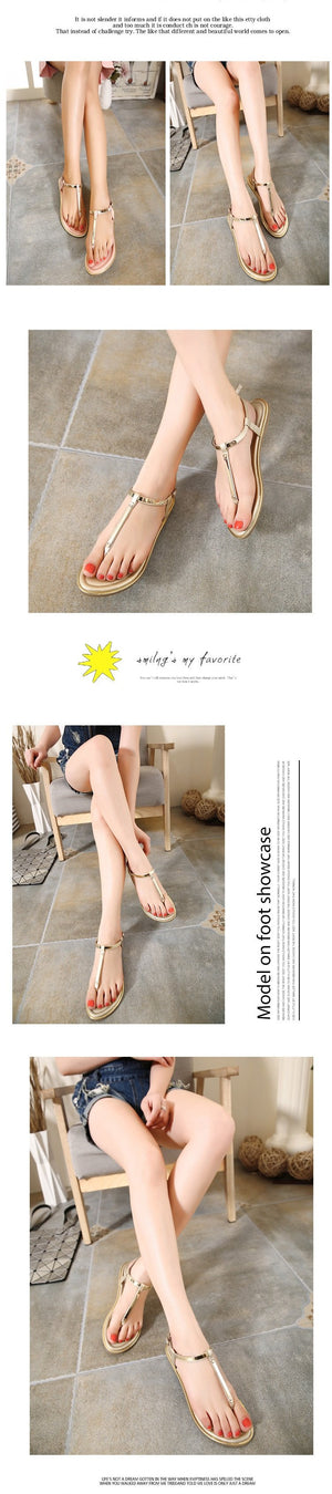 New Casual Summer Women  Flat Fashion Sandals