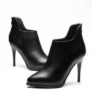 Designer Ankle Thin High Heel Martin Boots Verkadi.com