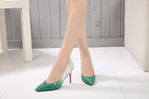 Elegant High Heel Pumps Shallow Pointed Toe Shoes