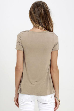 Trendy Loose Short Sleeve Tops T-Shirts Verkadi.com