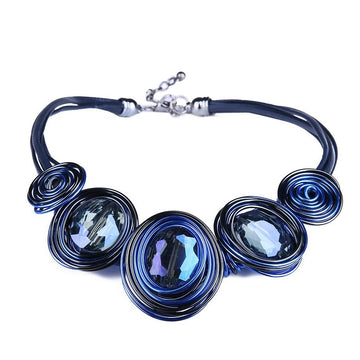 Leather Rope Handmade Collar Necklace