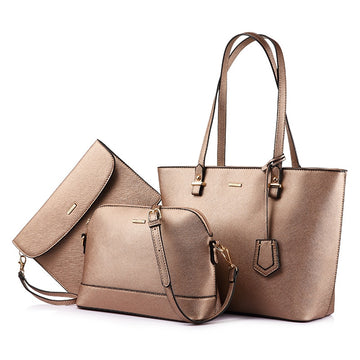 Designer Set of Three Tote, Handbag and Shoulder Bag