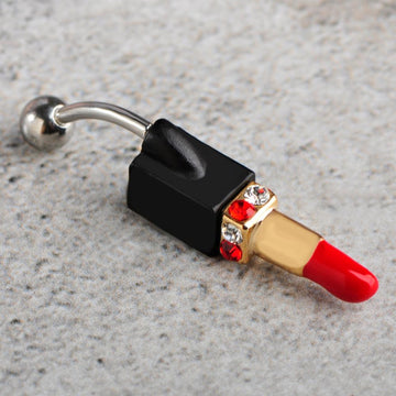 Lipstick Style Belly Button Navel Piercing Ring Verkadi.com