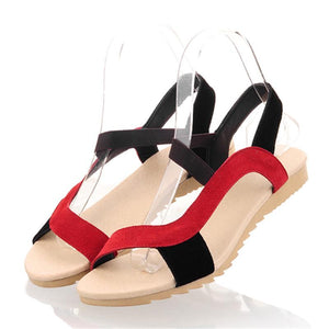 Cool Suede Leather Flat Casual Flat Sandals Verkadi.com