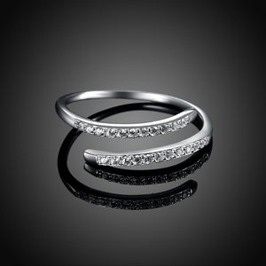 New Trendy Zircon 925 Sterling Silver Ring Verkadi.com