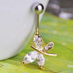 Sexy Butterfly Belly Button Navel Piercing Ring Verkadi.com