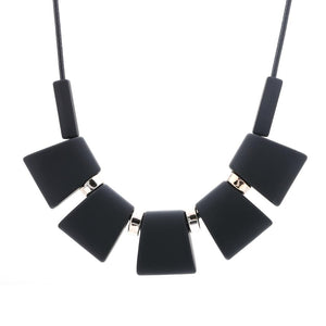 Colorful Wood Beads Necklace Pendant