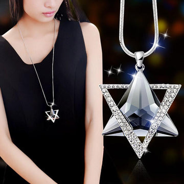 Star Crystal Collier Geometric Pendant Verkadi.com