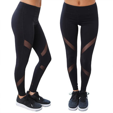 High Waist Breathable Active Wear Mesh Leggings