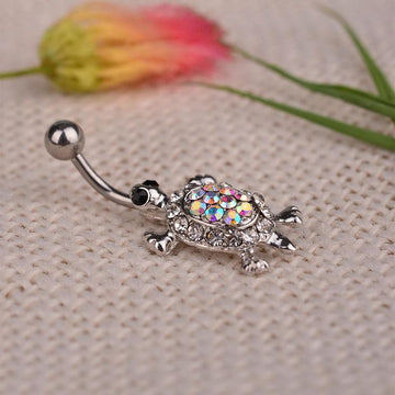 Sexy Turtle Crystal Rhinestones Belly Button Ring Verkadi.com